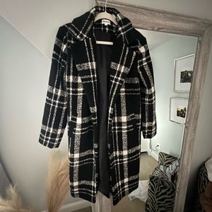 Superdown Plaid Coat size S